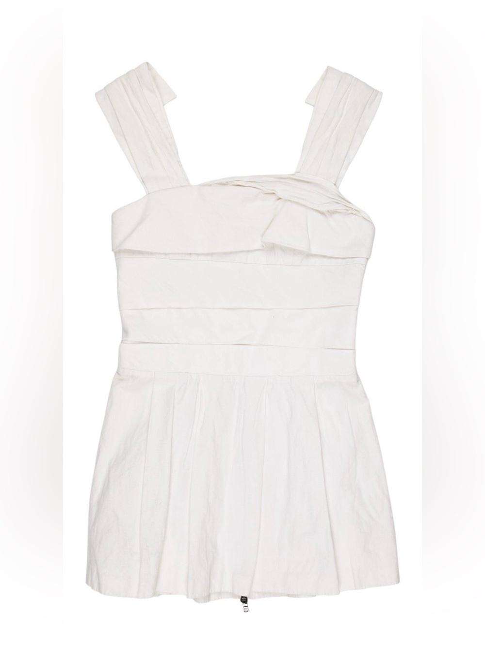 Alice + Olivia Off-White Tiered Mini tunic / Dress
